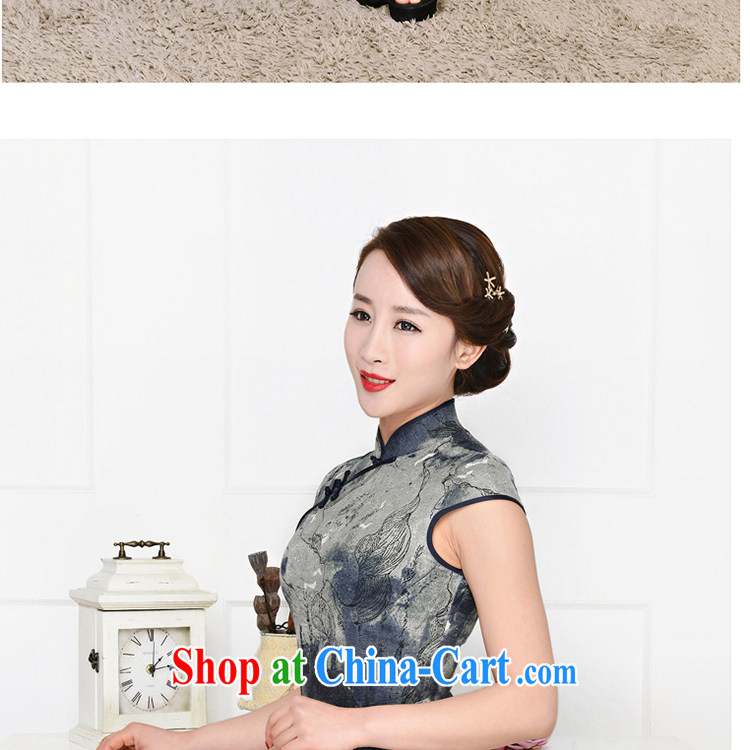The new nation, the elegant low the forklift truck serving toast improved cheongsam dress summer T-shirt dresses female Green package for green floral XXL pictures, price, brand platters! Elections are good character, the national distribution, so why buy now enjoy more preferential! Health