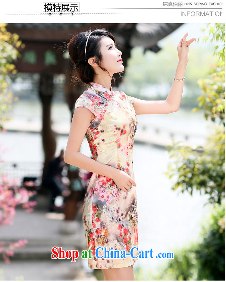Jin Bai Lai summer dresses new and improved, Retro 2015 noble Tang Women's clothes dress short-sleeved package and dresses 4 XL pictures, price, brand platters! Elections are good character, the national distribution, so why buy now enjoy more preferential! Health