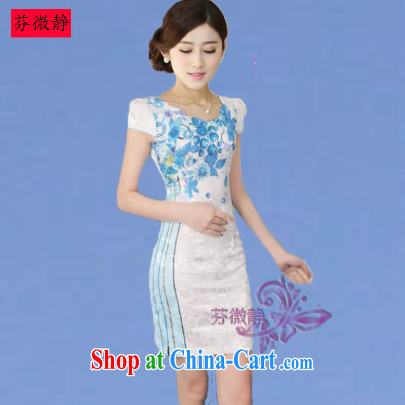 2015 spring and summer new cheongsam dress stylish and refined antique dresses skirts everyday Chinese dresses winter 8808 women Phoenix Phoenix XXL, micro-ching, and shopping on the Internet