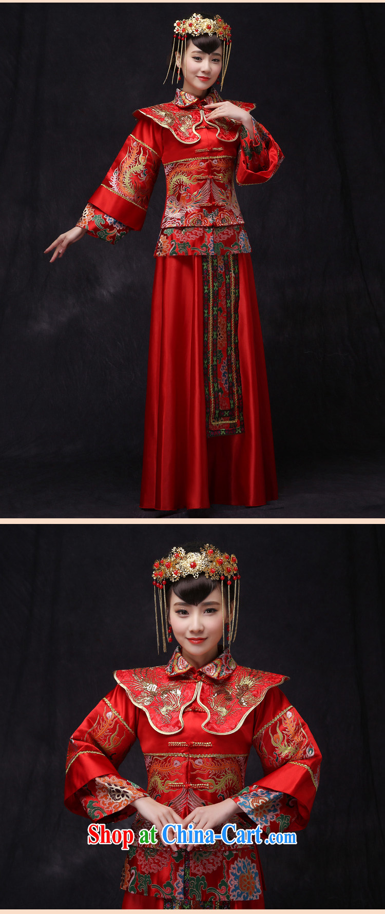 Su-wo family-su Wo service antique Chinese Soo Wo service bridal gown wedding toast clothing red cheongsam dragon costume dramas also married Yi spring and summer, the red XS, pictures, price, brand platters! Elections are good character, the national distribution, so why buy now enjoy more preferential! Health