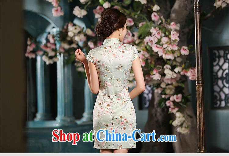 Love spell Fort summer 2015 new improved stylish dresses daily silk sauna silk upscale retro summer skirt outfit yellow S (78 / 64/84, pictures, price, brand platters! Elections are good character, the national distribution, so why buy now enjoy more preferential! Health