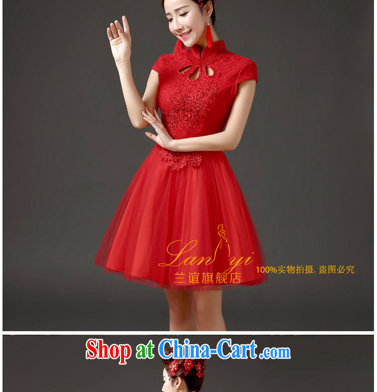 (Quakers, 2015 new bride toast serving short spring and summer beauty, Retro improved marriage wedding dresses Chinese red cheongsam quality assurance made pictures, price, brand platters! Elections are good character, the national distribution, so why buy now enjoy more preferential! Health