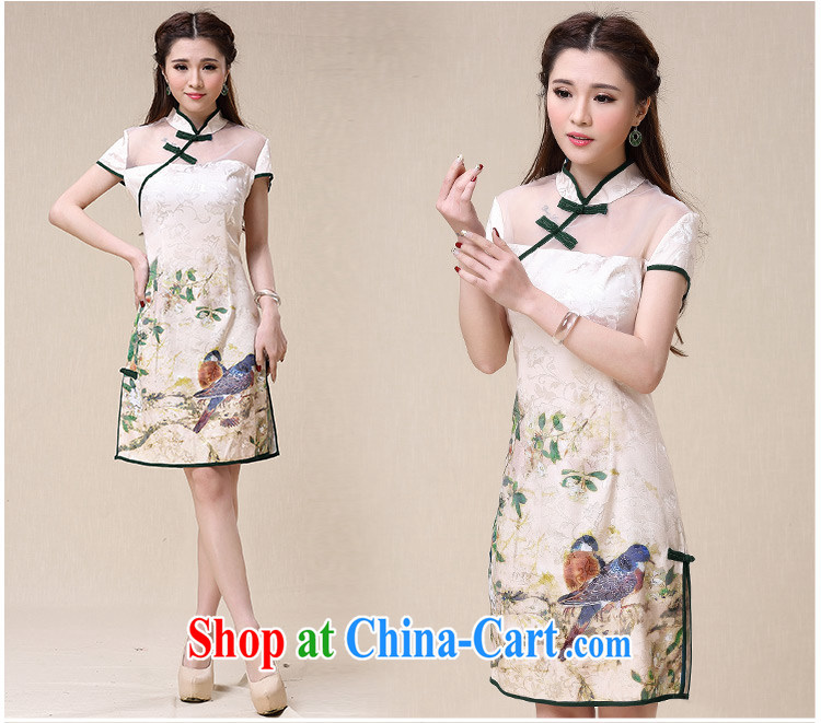 Yue loved Jacob (YUEAIYA) 2015 summer New China wind National wind beauty and elegant dresses cheongsam dress DR 89,523 picture color XXL pictures, price, brand platters! Elections are good character, the national distribution, so why buy now enjoy more preferential! Health