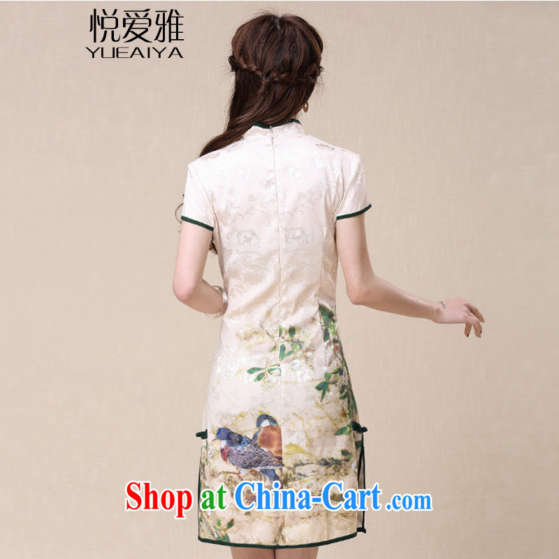 Yue loved Jacob (YUEAIYA) 2015 summer New China wind National wind beauty and elegant dresses cheongsam dress DR 89,523 picture color XXL, love, Jacob, and shopping on the Internet