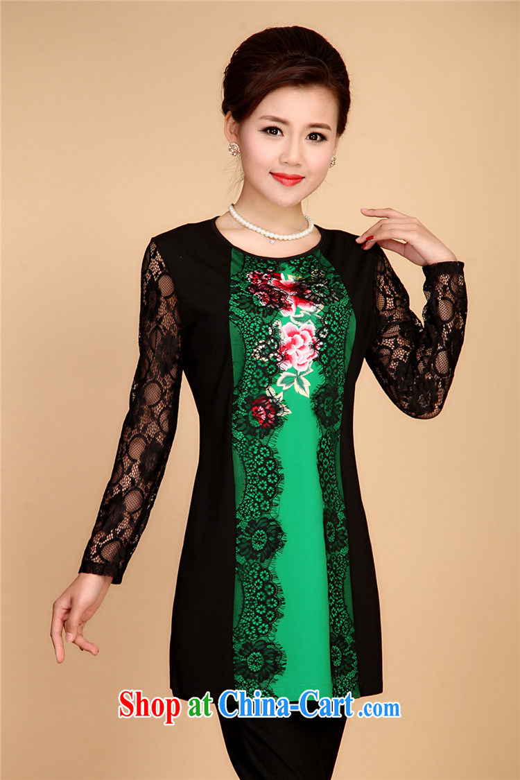 Become familiar with the Chinese National wind women improved cheongsam T-shirt China wind, lace long-sleeved Chinese package summer New Beauty shawl solid T-shirt MOM Kit red 4 XL pictures, price, brand platters! Elections are good character, the national distribution, so why buy now enjoy more preferential! Health