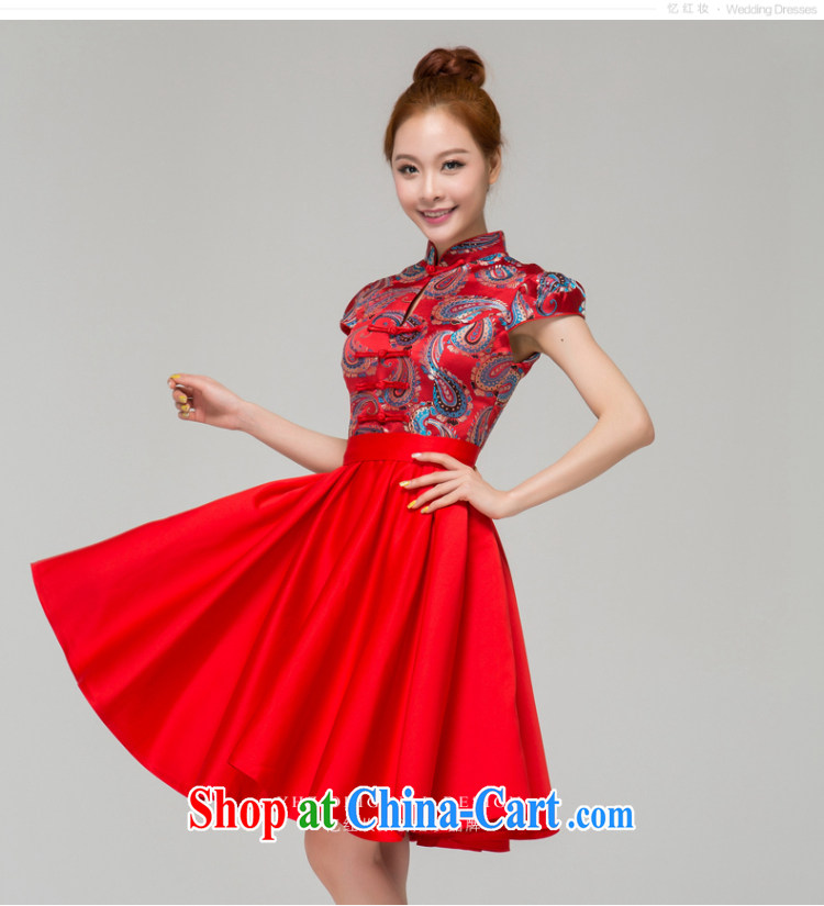 Recall that the red paint cracking, fashion style beauty wedding dresses bridal wedding toast clothing cheongsam dress Q 13,640 red XL pictures, price, brand platters! Elections are good character, the national distribution, so why buy now enjoy more preferential! Health