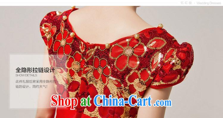 2015 spring and summer new bride toast serving modern red short cheongsam high waist dress pregnant women married cheongsam Q 12,046 red XL pictures, price, brand platters! Elections are good character, the national distribution, so why buy now enjoy more preferential! Health