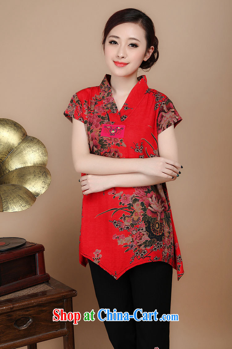 Summer 2015 National wind mother load Tang with leisure the code and indeed, long, short-sleeved shirt T-shirt T-shirt woman black XXL pictures, price, brand platters! Elections are good character, the national distribution, so why buy now enjoy more preferential! Health