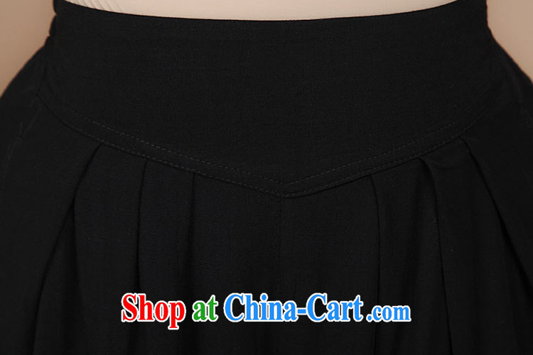 HYMN Sodom and diagrams in 2015 older summer new, 7 female trousers elasticated waist cotton embroidered ethnic wind large skirts trousers black XXL pictures, price, brand platters! Elections are good character, the national distribution, so why buy now enjoy more preferential! Health