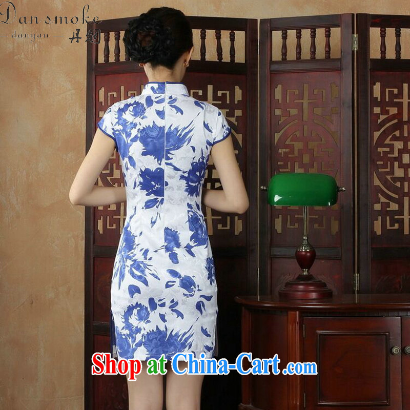 Dan smoke everyday dresses summer new women's clothing cheongsam dress Chinese improved, for cultivating blue and white porcelain goods such as the color 2 XL, Bin Laden smoke, shopping on the Internet