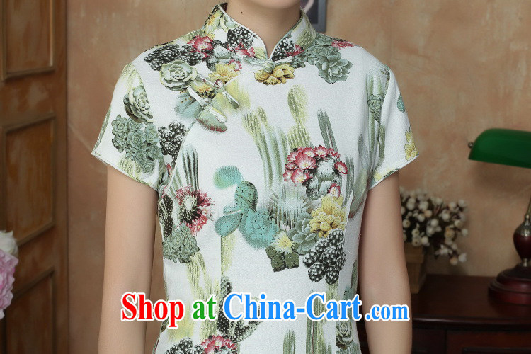 Bin Laden smoke-free Chinese improved antique cheongsam dress summer new, for a tight retro elegant short cheongsam as shown color 2 XL pictures, price, brand platters! Elections are good character, the national distribution, so why buy now enjoy more preferential! Health