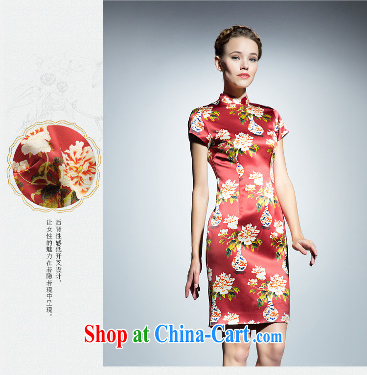 The Cayman 2015 new stylish stamp cheongsam silk sauna beauty antique vases flower cheongsam XL pictures, price, brand platters! Elections are good character, the national distribution, so why buy now enjoy more preferential! Health
