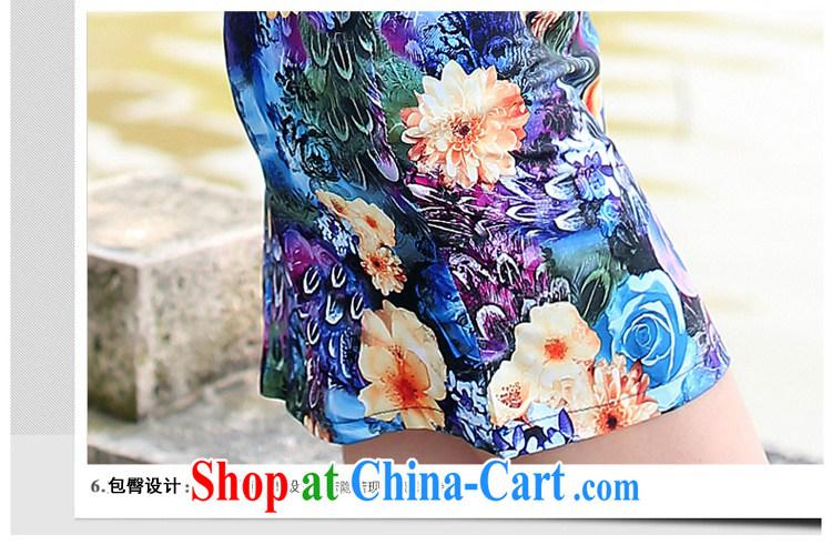 Jin Bai Lai cheongsam dress summer fashion style 2015 Tang women pack and dress short-sleeved retro improved cheongsam 4XL pictures, price, brand platters! Elections are good character, the national distribution, so why buy now enjoy more preferential! Health