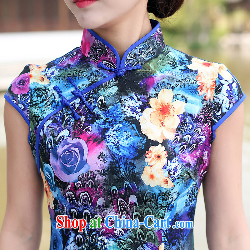 Jin Bai Lai cheongsam dress summer stylish aura 2015 Tang women pack and dress short-sleeved retro improved cheongsam 4XL idealistically Bai Lai (C . Z . BAILEE), online shopping