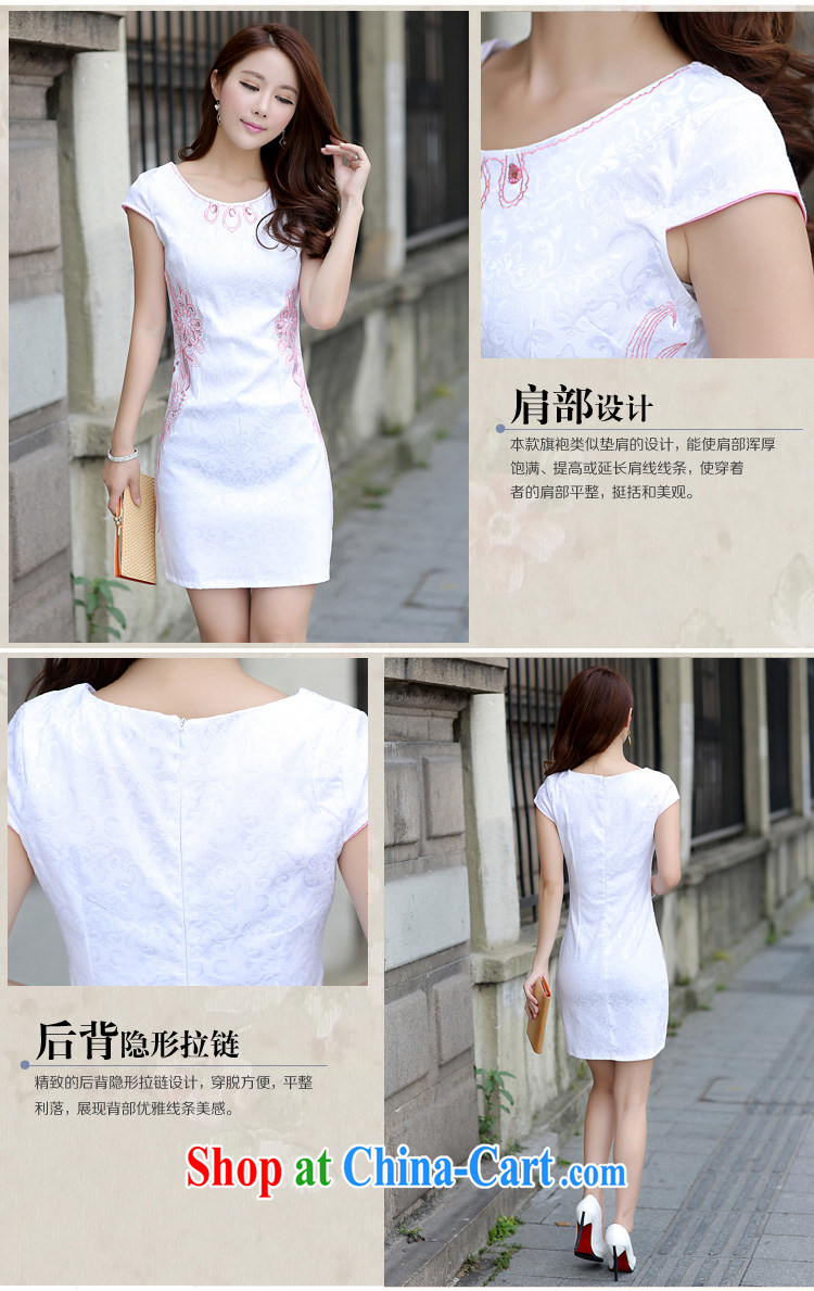O - Star dresses 2015 summer new, qipao dresses short stylish improved cotton Ma Tang is elegant, blue L pictures, price, brand platters! Elections are good character, the national distribution, so why buy now enjoy more preferential! Health