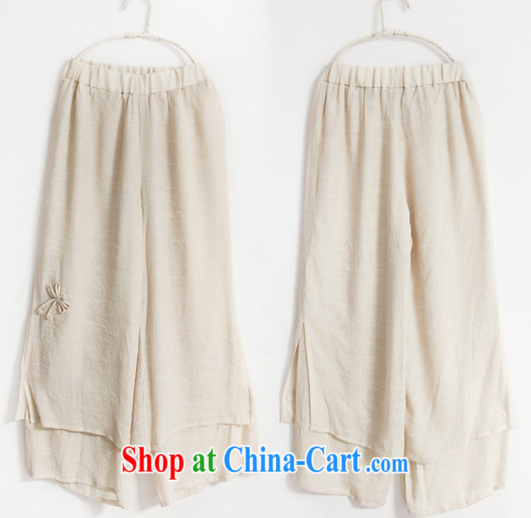 Lara lemon retro solid-colored short pants Original Design 40,158 China wind female arts, ethnic wind beige - pre-sale 15 days Shipment S pictures, price, brand platters! Elections are good character, the national distribution, so why buy now enjoy more preferential! Health