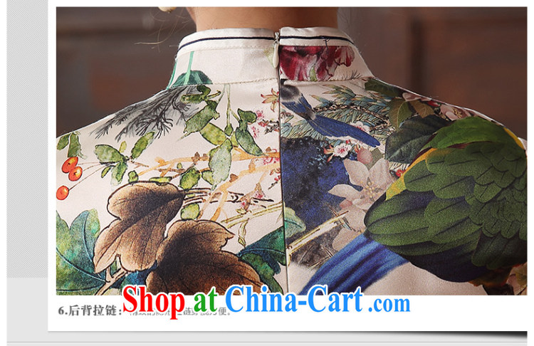 The CYD HO Kwun Tong' Hong Kong Lam 2015 new dresses summer sauna silk dress retro improved Silk Cheongsam dress suit XXL pictures, price, brand platters! Elections are good character, the national distribution, so why buy now enjoy more preferential! Health
