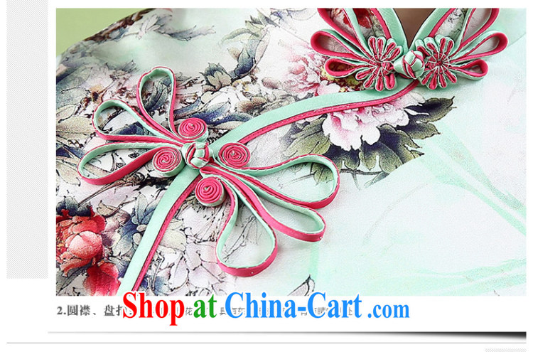 The CYD HO Kwun Tong' spending and summer 2015 long Silk Cheongsam sauna Silk Cheongsam dress retro dress skirt QD 5317 fancy M pictures, price, brand platters! Elections are good character, the national distribution, so why buy now enjoy more preferential! Health