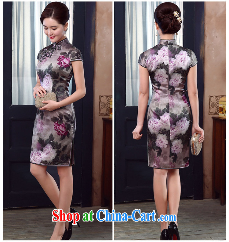 The CYD HO Kwun Tong' take Chow upscale Silk Cheongsam summer 2015 new sauna silk retro dresses skirts QD 5335 fancy XXL pictures, price, brand platters! Elections are good character, the national distribution, so why buy now enjoy more preferential! Health