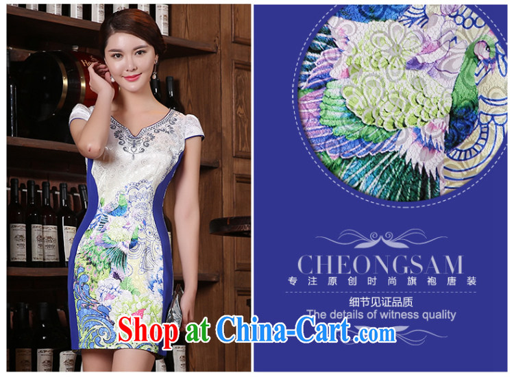 The CYD HO Kwun Tong' long 2015 summer new cheongsam dress improved stylish retro stamp dresses KD 5405 fancy XXL pictures, price, brand platters! Elections are good character, the national distribution, so why buy now enjoy more preferential! Health