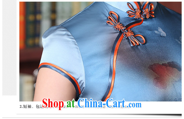 The CYD HO Kwun Tong' love Hyatt Silk Cheongsam summer 2015 new, improved Stylish retro cheongsam dress QD 5402 fancy XXXL pictures, price, brand platters! Elections are good character, the national distribution, so why buy now enjoy more preferential! Health
