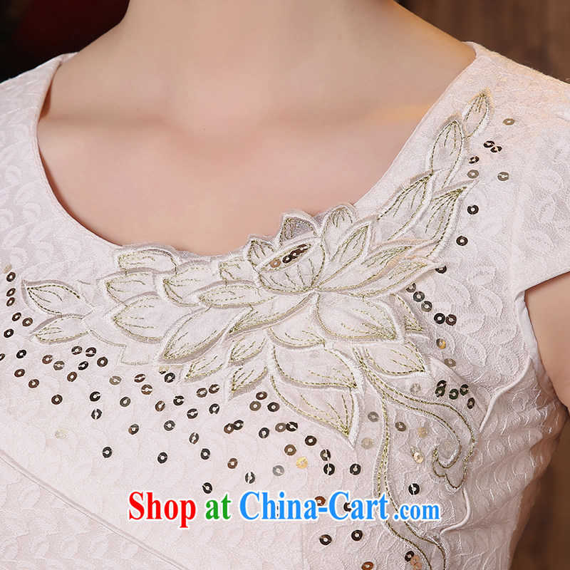 The CYD HO Kwun Tong' I would be grateful if you could avoid dresses summer 2015 new cheongsam dress improved stylish sexy female dresses lilac XXL, Sau looked Tang, and shopping on the Internet