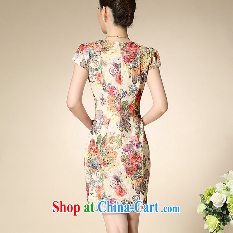 It is also optimized their swords into plowshares and elegant antique heavy and elegant wedding dresses and stylish videos cheongsam dress summer 2015 spring and summer improved stylish beauty cy 5640 focused on the Peony XXL, optimize color Baik, shoppin