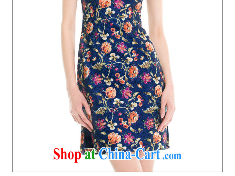 Wood is really the MOZEN 2015 spring and summer new Chinese, for flower embroidery texture short cheongsam 43,148 10 dark blue XL pictures, price, brand platters! Elections are good character, the national distribution, so why buy now enjoy more preferential! Health