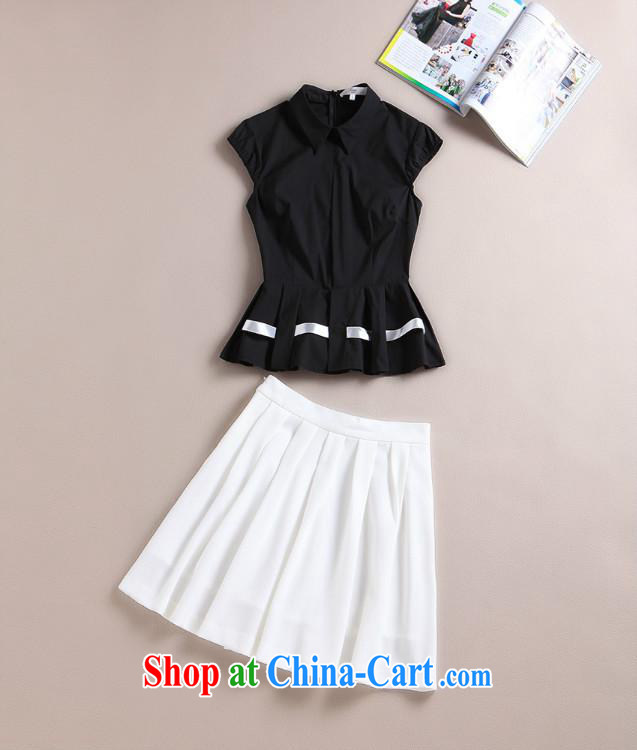 Black butterfly European site 2015 spring and summer new stylish beauty charm, two-piece dress + short sleeve T-shirt as shown L pictures, price, brand platters! Elections are good character, the national distribution, so why buy now enjoy more preferential! Health