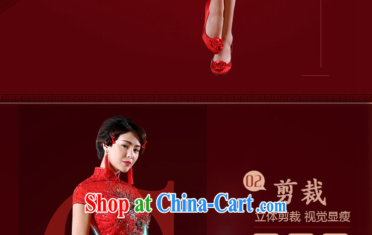 Honey, bride bridal wedding dresses red dress uniform toast short, improved the code lace up collar dress summer 2015 red XXL pictures, price, brand platters! Elections are good character, the national distribution, so why buy now enjoy more preferential! Health