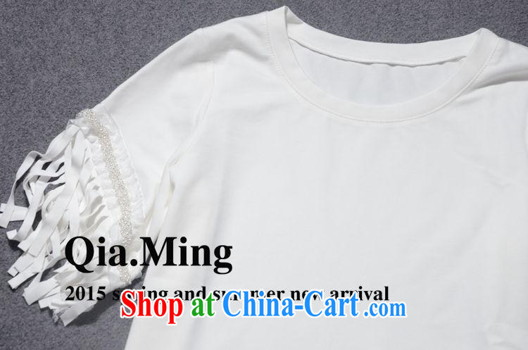 hamilton 2015 the European site spring new women with simple and stylish flow Su staple Pearl pure color T shirt T-shirt two-color GC 3170 white L pictures, price, brand platters! Elections are good character, the national distribution, so why buy now enjoy more preferential! Health