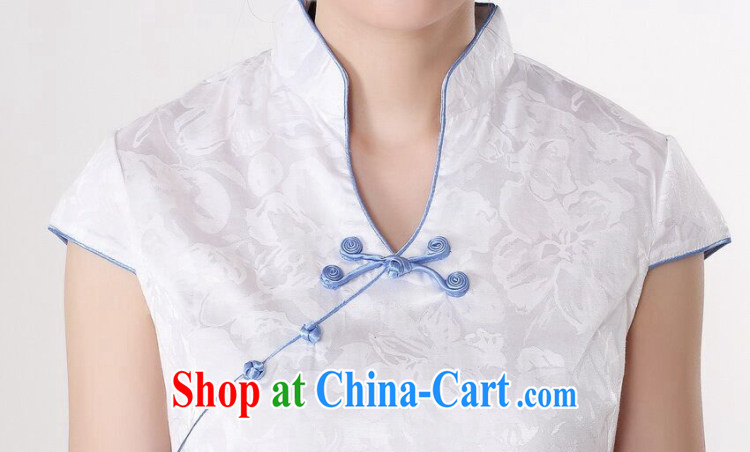 Dan smoke summer new Chinese cheongsam dress Chinese improved version hand-painted cotton, for elegant short cheongsam as shown color 2 XL pictures, price, brand platters! Elections are good character, the national distribution, so why buy now enjoy more preferential! Health