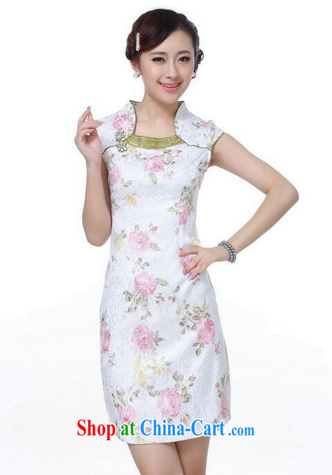 Bin Laden smoke-free Chinese cheongsam dress summer wear new Chinese Dress improved version every day, for jacquard cotton short dresses such as the color 2 XL pictures, price, brand platters! Elections are good character, the national distribution, so why buy now enjoy more preferential! Health