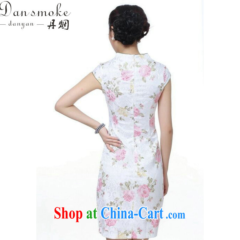 Take the Chinese cheongsam dress summer new Chinese Dress improved version daily, for jacquard cotton short cheongsam as shown color 2 XL, spend figure, and on-line shopping