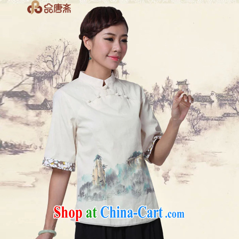 Mr Henry Tang, Id al-Fitr Chinese style dress cheongsam shirt improved Han-chinese Chinese Antique summer tea service units the tea service was the color XL, Tang ID al-Fitr, online shopping