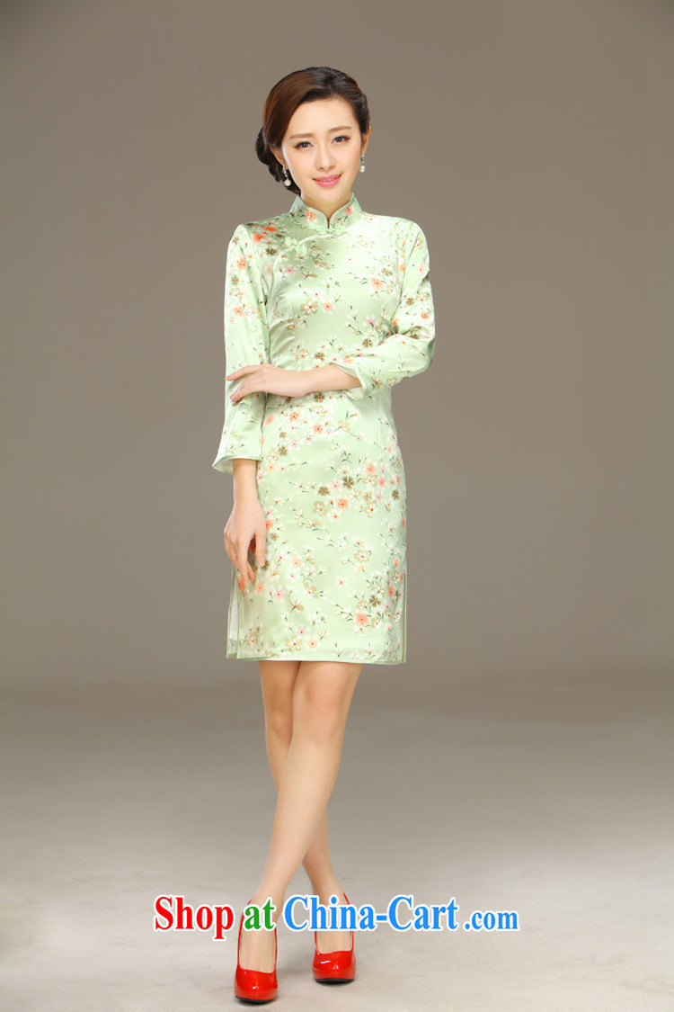 Slim li know, butterfly 2015 spring and summer new stylish and improved cultivation retro long Silk Cheongsam dress QLZ Q 15 6001 Butterfly Lovers XXL pictures, price, brand platters! Elections are good character, the national distribution, so why buy now enjoy more preferential! Health