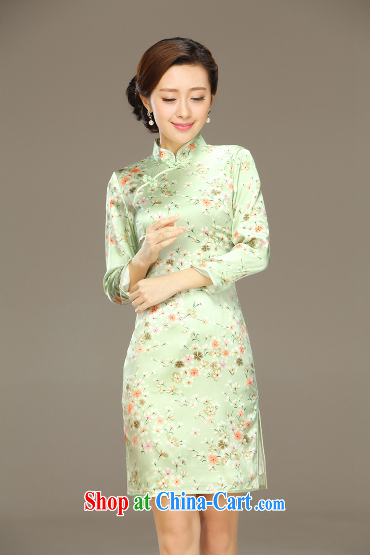 Slim li know, butterfly 2015 spring and summer new stylish and improved cultivation retro long Silk Cheongsam dress QLZ Q 15 6001 Butterfly Lovers XXL pictures, price, brand platters! Elections are good character, the national distribution, so why buy now enjoy more preferential! Health