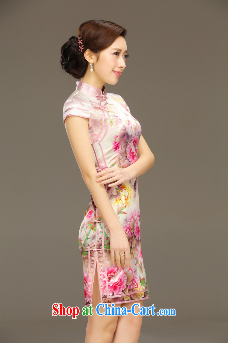 Slim li know zipping by summer 2015 new retro elegant refined and stylish everyday silk sauna silk short cheongsam QLZ Q 15 6003 zipping by L pre-sale 5 Days pictures, price, brand platters! Elections are good character, the national distribution, so why buy now enjoy more preferential! Health
