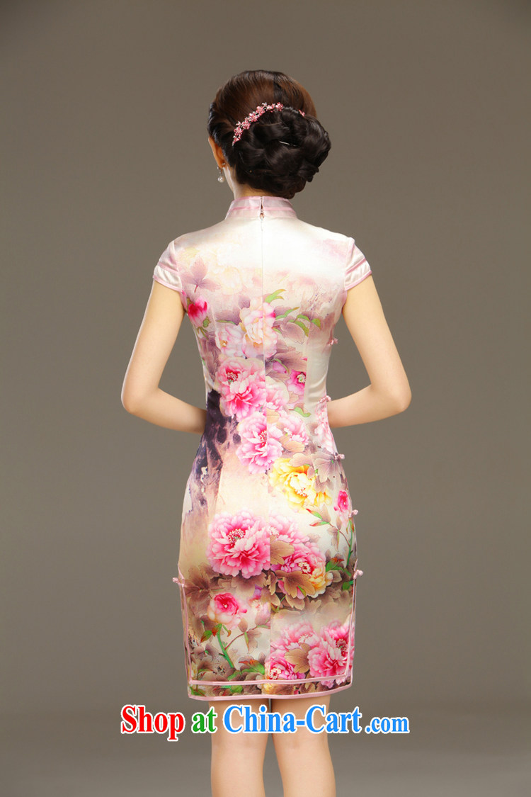 Slim li know zipping by summer 2015 new retro elegant refined and stylish everyday silk sauna silk short cheongsam QLZ Q 15 6003 zipping by L pre-sale 5 Days pictures, price, brand platters! Elections are good character, the national distribution, so why buy now enjoy more preferential! Health