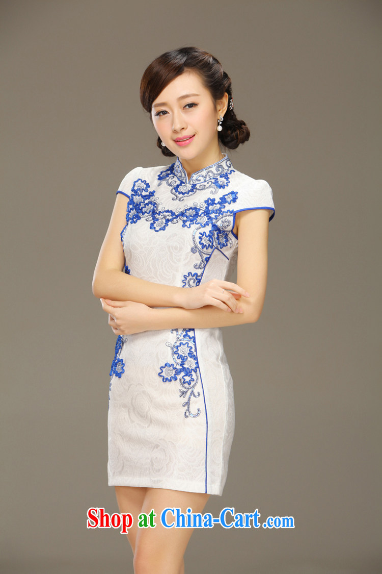 Slim li know flow screen summer 2015 classic improved stylish retro beauty graphics thin short cheongsam dress QLZ Q 15 6041 screen flow XXL pictures, price, brand platters! Elections are good character, the national distribution, so why buy now enjoy more preferential! Health