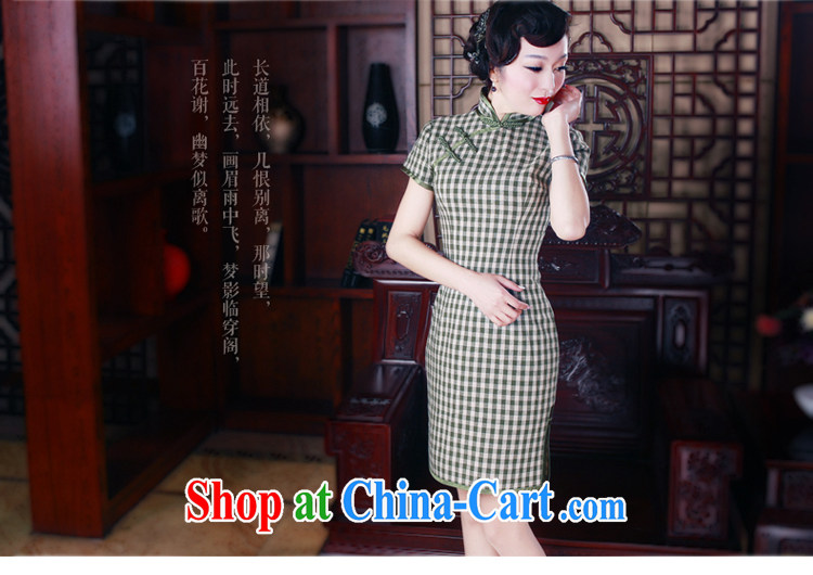 Sporting Goods wind skirt 2015 summer improved stylish cotton cultivation the cheongsam dress retro dresses 5033 cyan XXL pictures, price, brand platters! Elections are good character, the national distribution, so why buy now enjoy more preferential! Health