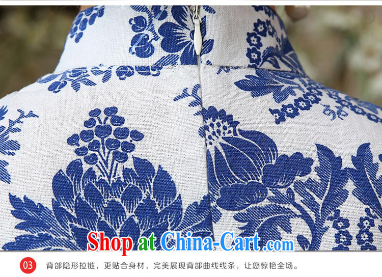 The pro-am 2015 as soon as possible during summer months daily new retro Ethnic Wind cultivating cotton the girl with blue and white porcelain dresses T-shirt T-shirt + skirt M - waist 70 CM pictures, price, brand platters! Elections are good character, the national distribution, so why buy now enjoy more preferential! Health