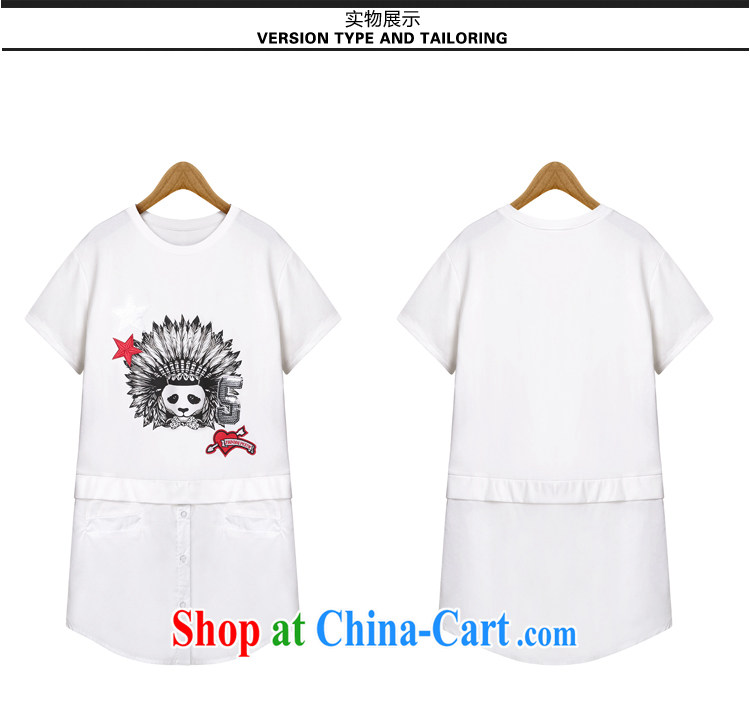 hamilton 2015 European site summer new women round-collar short-sleeve Panda pattern, with stitching A field stylish T pension female white L pictures, price, brand platters! Elections are good character, the national distribution, so why buy now enjoy more preferential! Health