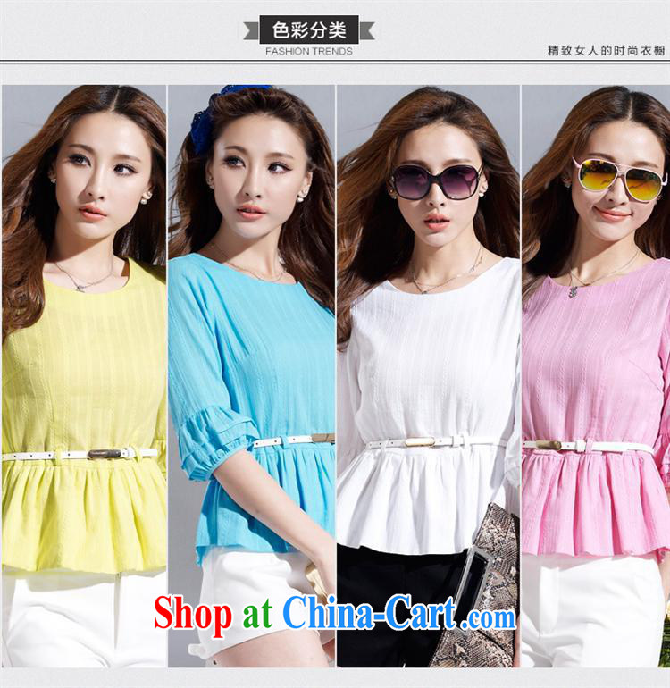Ya-ting store 2015 Korean version of the new paragraph 100 cultivating a doll style graphics thin female short-sleeved loose cotton shirt 85,052 yellow XL pictures, price, brand platters! Elections are good character, the national distribution, so why buy now enjoy more preferential! Health
