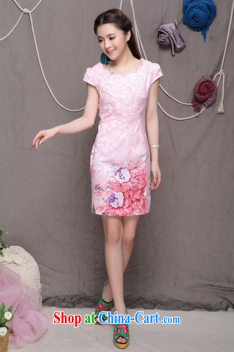 to Lin, summer 2015 new high-end antique ethnic stylish Chinese qipao dress beauty graphics thin dresses qipao 9902 violet S pictures, price, brand platters! Elections are good character, the national distribution, so why buy now enjoy more preferential! Health