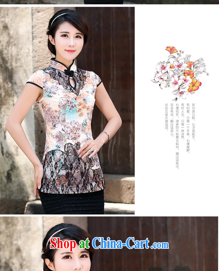 Jin Bai, Mrs Tang replace summer improved cheongsam shirt retro lace stamp duty cotton the female Chinese National wind dress L pictures, price, brand platters! Elections are good character, the national distribution, so why buy now enjoy more preferential! Health