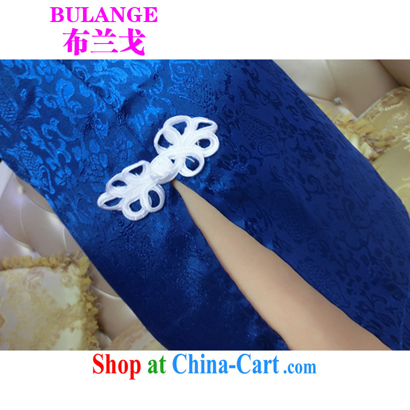 2015 summer new retro Web yarn current forwarding side on the truck cheongsam dress package and back exposed cheongsam dress girls 0672 photo color code, the Golan, and shopping on the Internet