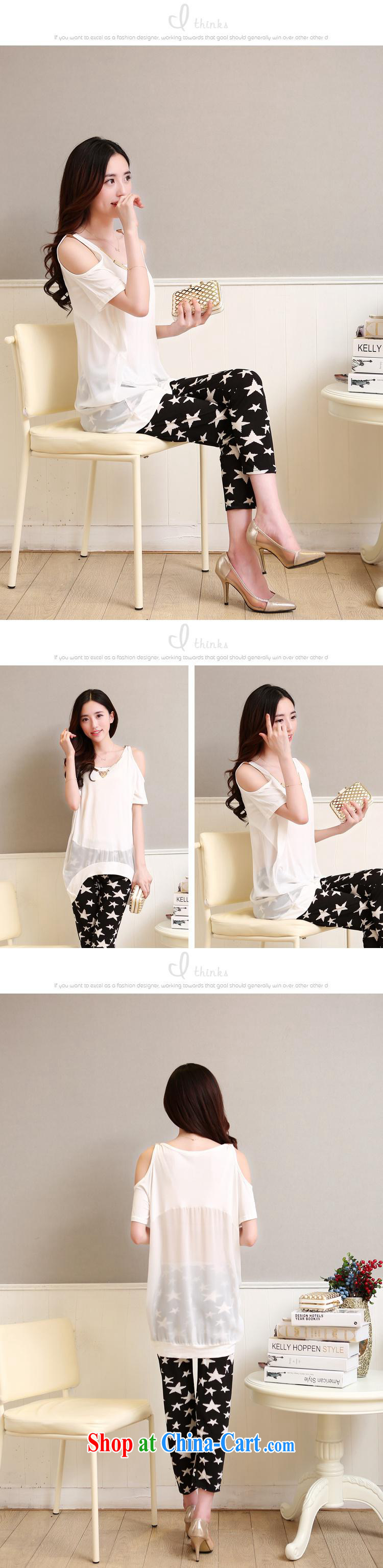 Qin Qing store 2015 female T shirts summer terrace shoulder short-sleeved, long T-shirt snow woven stitching loose video thin T pension white bbjy 1252 are code pictures, price, brand platters! Elections are good character, the national distribution, so why buy now enjoy more preferential! Health
