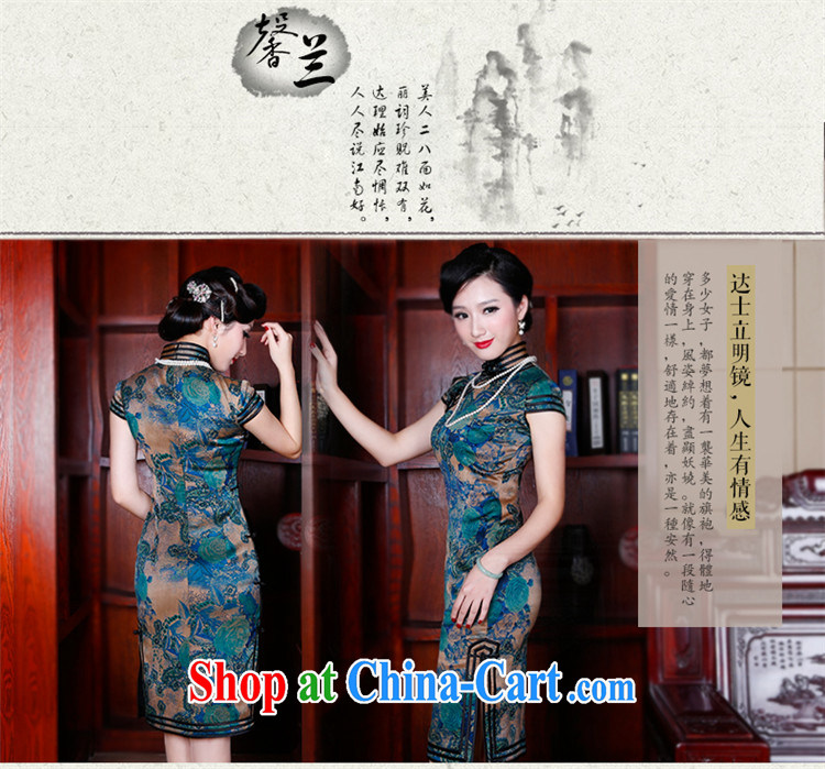 Leisure facilities, high-end new Hong Kong cloud dresses cheongsam dress Silk Dresses and stylish summer improved antique cheongsam dress suit 5243 S pictures, price, brand platters! Elections are good character, the national distribution, so why buy now enjoy more preferential! Health