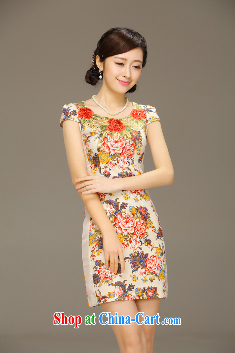 Slim li know Lau, National fancy new dresses China Classical female embroidery antique cheongsam dress QLZ Q 15 6026 Lau, XXL pictures, price, brand platters! Elections are good character, the national distribution, so why buy now enjoy more preferential! Health
